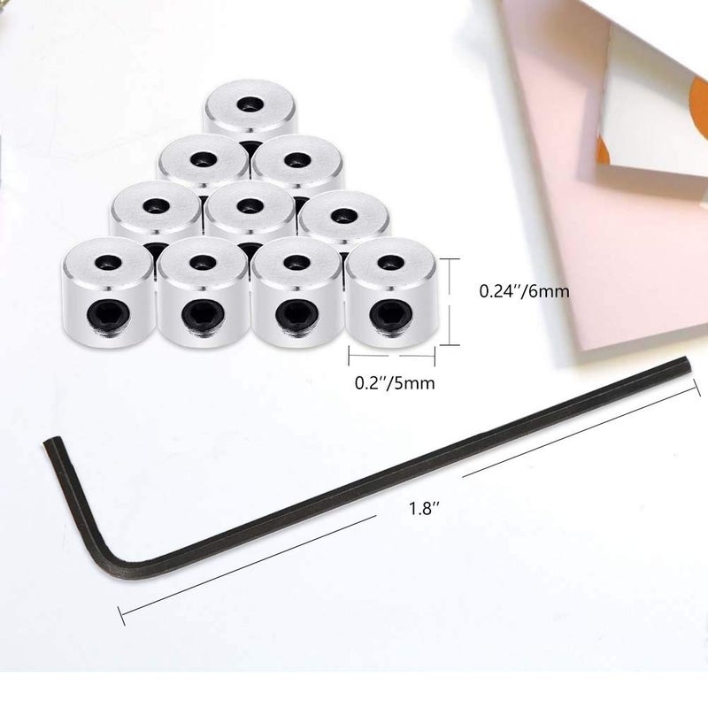 Aulufft 120 Pcs Pin Locks Pin Backs Locking Clasp Bulk with Wrench, Aulufft Locking Pin Keepers Backs Locking Clasp Sliver 6 x 5 mm - Image 2